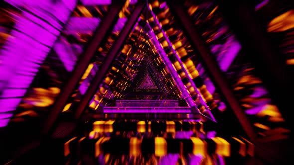 New Triangle Vj Loop Background With Spotted Light HD