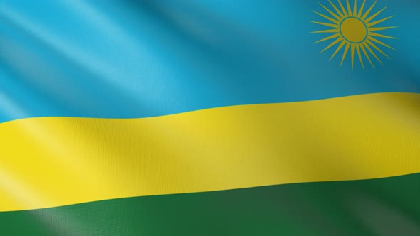 Flag of The Rwanda