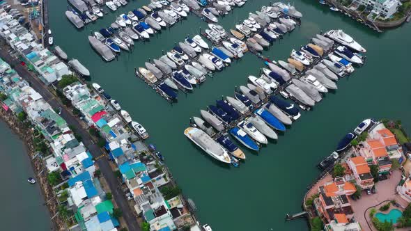 Top view of Hong Kong yacht club