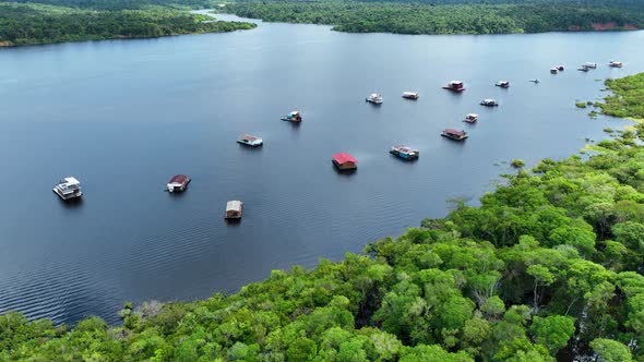 Stunning landscape of Amazon Forest at Amazonas State Brazil.