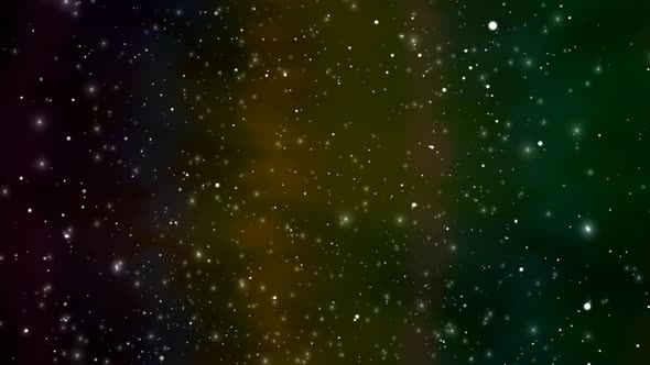 Colorful Meditation Stars Field Motion Loop Background