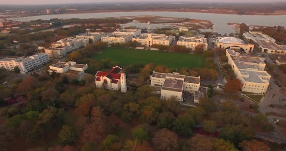 Citadel military college campus in Charleston, SC