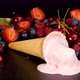 Fruit Ice Cream Melting on Black Table - VideoHive Item for Sale