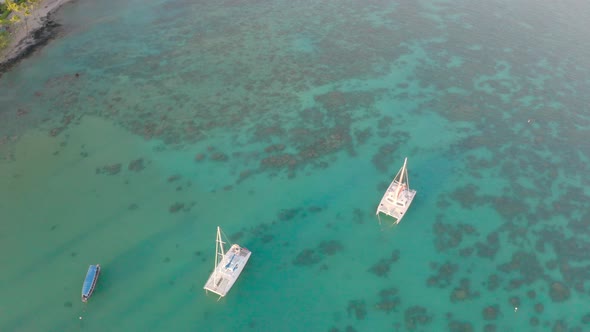 Boats In The Hawaiian Bay