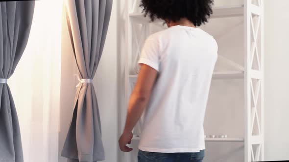 Man Hygiene Morning Routine Guy Going to Shower