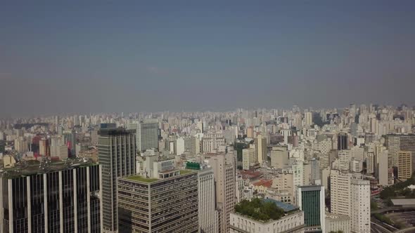 Sao Paulo building, Brazil Aerial View 4k