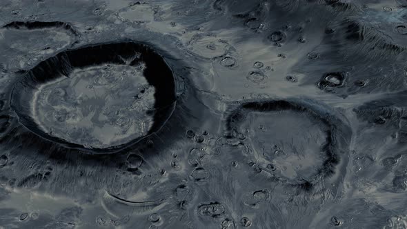 Moon Surface with Many Craters alt