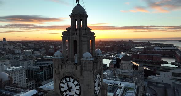 Liverpool City Centre Drone Footage