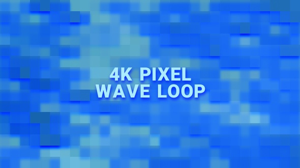 4 K Pixel Wave Loop