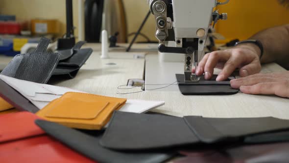 Sewing Leather Products DIY Handmade, Bag, Business, Craft. Small Private Leather Manufacture