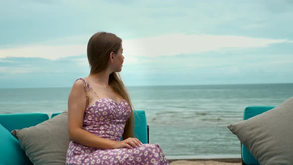 Woman on Sea Summer Vacation