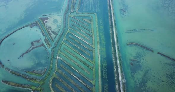 Aquatory of Venetian Lagoon with Antiflooding Barriers