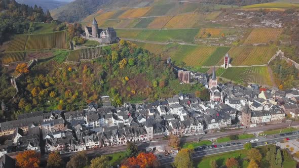 Flight Over Stahleck Castle and Bacharach Town