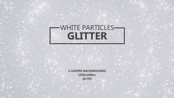 White Glitter Particles