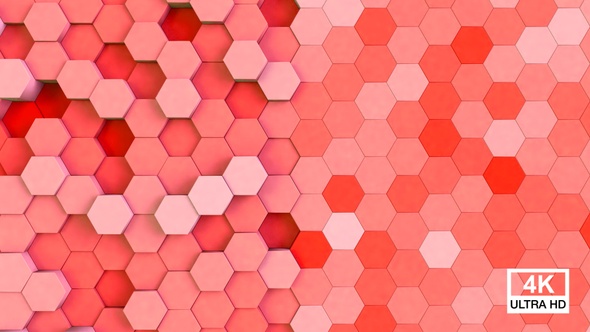 Hexagonal Background Red V2