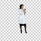 Asian woman doctor using smartphone, Alpha Channel - VideoHive Item for Sale