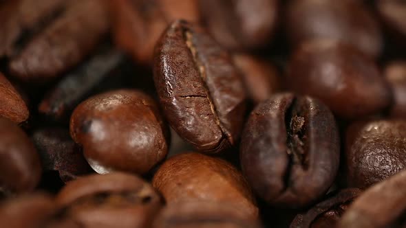 Select Dark Roasted Coffee Beans, Rich Flavor and Taste of Espresso in Cafe