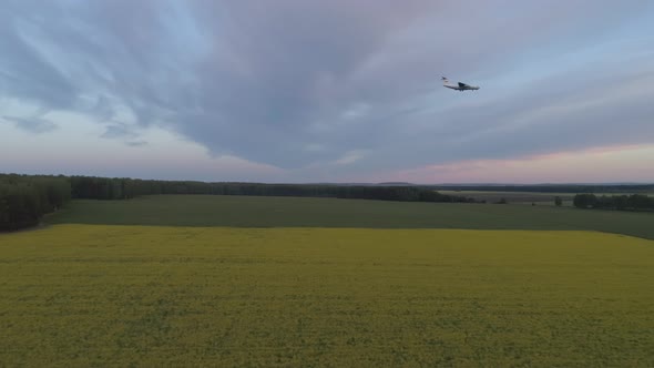 Passenger Airplane Landing