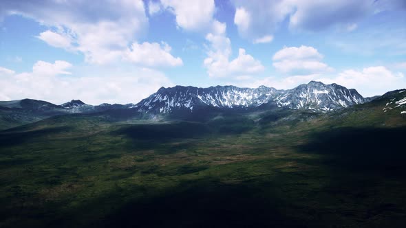 Panoramic View of Idyllic Mountain Scenery in the Alps