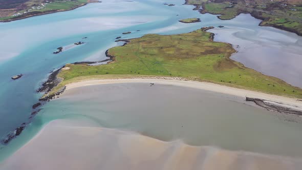 Sandy Beach in Gweebarra Bay By Lettermacaward in County Donegal  Ireland