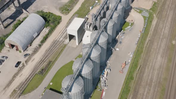 Grain or Seed Silos, Steel storage for Agricultural Harvest.