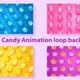 Pack of 4 Candy Animation Loop Backgrounds HD - VideoHive Item for Sale