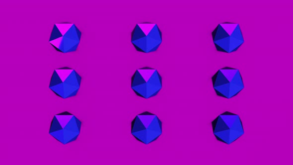 Background of 3d purple crystals