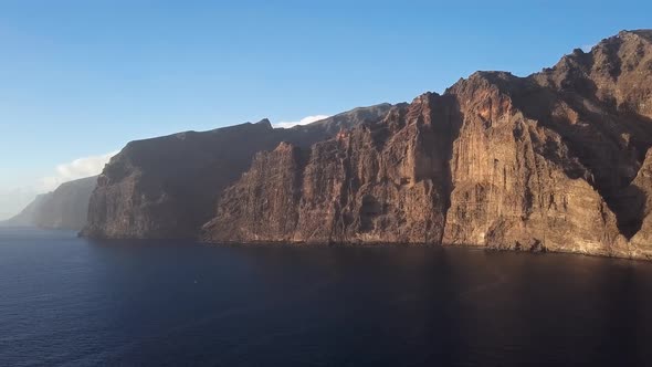 Aerial View of Los Gigantes Cliffs