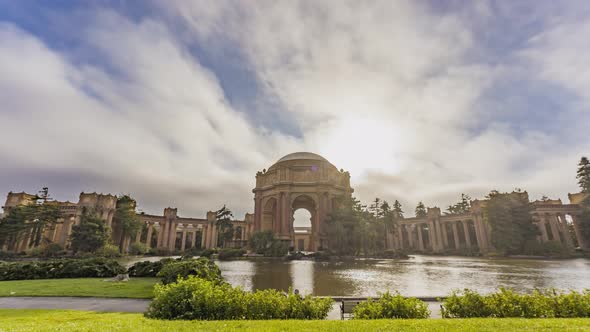 time lapse: the palace of fine arts angle 4