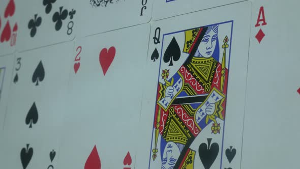 Beautiful Modern Deck Of Poker Cards On The Table In The Casino