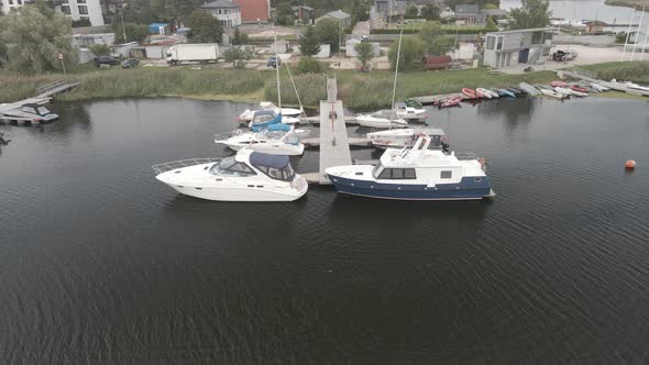 Yachts in the marina