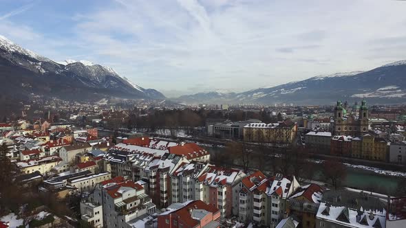 Aerial view of Innsbruck