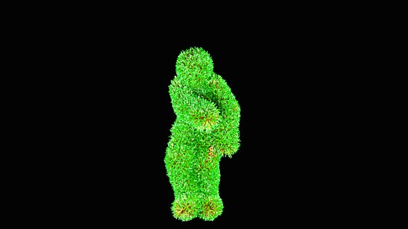 Green Hairy Dancing Dude