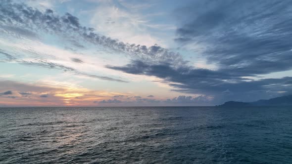 Cloudy Sunset at Sea Turkey