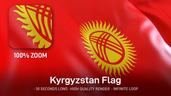 Kyrgyzstan Flag