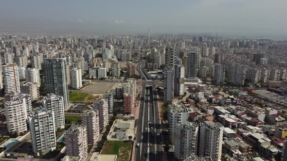 Aerial Urban City View