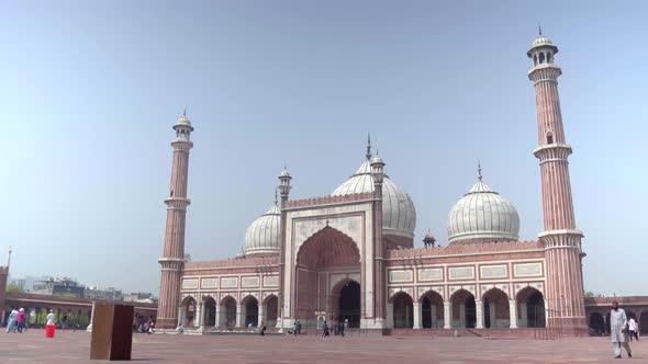 Interior of Jama Masjid Delhi India