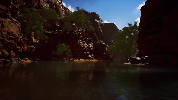 Panoramic View of Colorado River