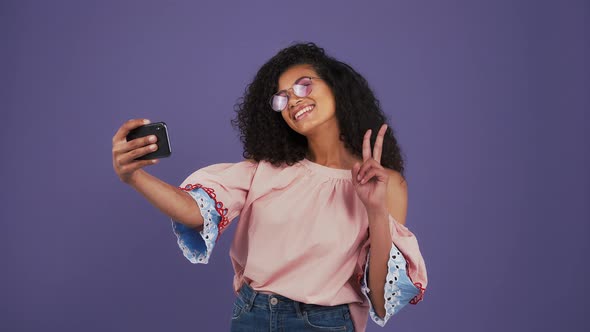 Afroamerican Lady in Casual Clothes