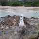 Aerial of the sea wave clashing on rocks. Phang Nga, Thailand - VideoHive Item for Sale