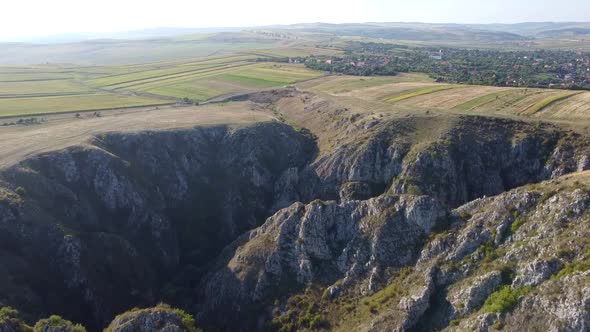 Gorges Tureni In Romania Aerial View