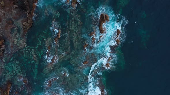 Top View of a Deserted Coast