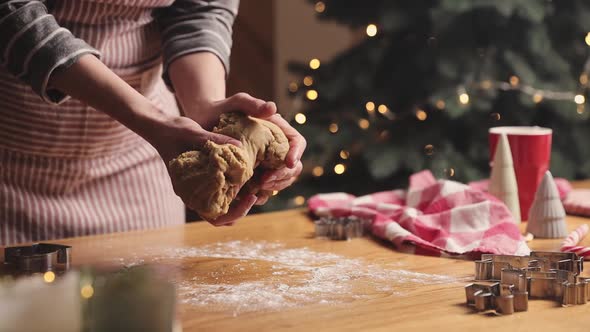 Merry Christmas, Happy New Year. Gingerbread cooking, cake or strudel baking