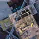 Crane And Workers On Construction Site - VideoHive Item for Sale