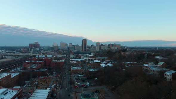 Richmond Virginia Downtown Skyline Aerial