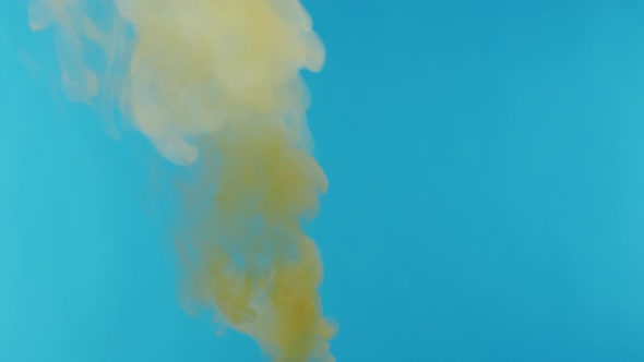 Smoke on Blue Chroma Key Background