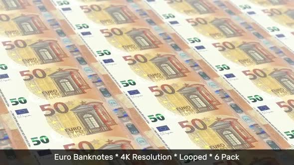 Euro Banknotes / European Union Money / EU / EUR/ € 6 Pack - 4K
