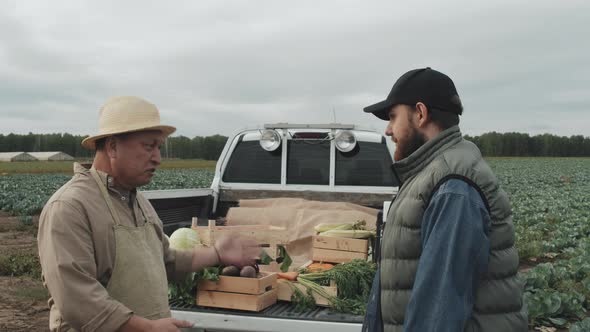 Farmer Selling Vegetables