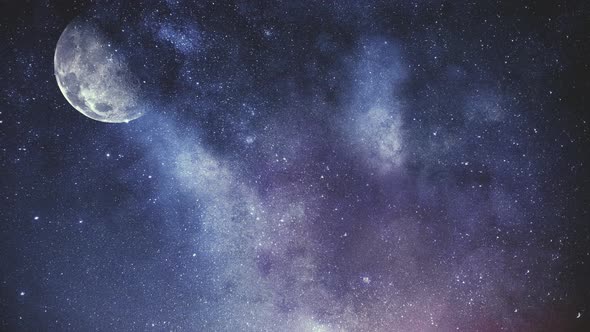 Abstract Space Stars background