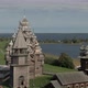 a Cinematic Shot From the Air Around the Wooden Walkway of Kizhi - VideoHive Item for Sale